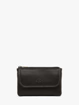 Portemonnee Leder Katana Zwart marina 753120